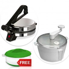 Deals, Discounts & Offers on Home & Kitchen - Flat 65% offer on Kitchen Pro Electric Roti Maker Atta Maker & Casserole Combo