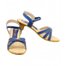 Deals, Discounts & Offers on Foot Wear - Flat 53% offer on Canvera Blue Heeled Sandals