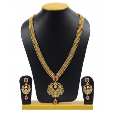 Deals, Discounts & Offers on Earings and Necklace - Flat 38% off on Jillcart Golden Copper Necklace Set