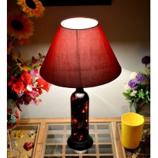 Deals, Discounts & Offers on Home Decor & Festive Needs - Yashasvi Red Glow Decorative Table Lamp