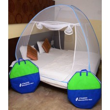 Deals, Discounts & Offers on Home Appliances - Classic Blue Double Bed Mosquito Net