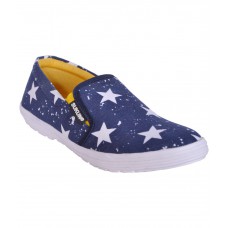 Deals, Discounts & Offers on Foot Wear - Sukun Modern Blue & Yellow Slip On Casual Shoes For Men