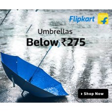 Deals, Discounts & Offers on  - umbrellas below 275 in Flipkart