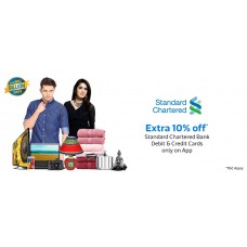 Deals, Discounts & Offers on Men - Extra 10% Off* with Standard Chartered Bank Credit Cards
