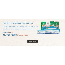 Deals, Discounts & Offers on Accessories - One year Contact Lenses Package starting at Just Rs.3400 | Save Upto 44%