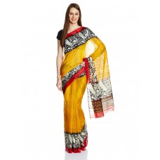 Deals, Discounts & Offers on Women Clothing - Satrang Saree with Blouse Piece offer in deals of the day