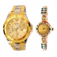 Deals, Discounts & Offers on  - Buy 1 Get 1 Free Stylish Wrist Watch Mfbg2 offer