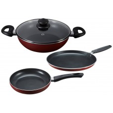 Deals, Discounts & Offers on Home & Kitchen - Prestige Omega Deluxe Induction Base Non-Stick Kitchen Set, 3-Pieces