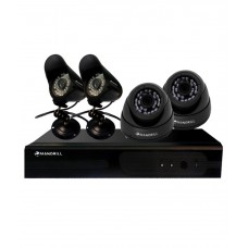Deals, Discounts & Offers on Electronics - Mandrill 2 IN + 2 Out Door Night Vision Security CCTV Camera + 4 CH DVR + Combo Offer