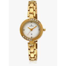 Deals, Discounts & Offers on Women - Maxima Swarovski Collection Golden/White Analog Watch