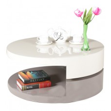 Deals, Discounts & Offers on Home Decor & Festive Needs - Aster Coffee Table in Ivory & Grey Colour by Royal Oak at Flat 34% off