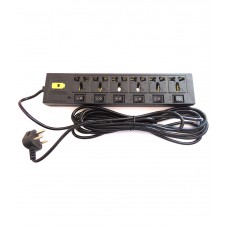 Deals, Discounts & Offers on Electronics - Sk 6+6 Sockets Power Strip Extension Board Multi Plug 5 Meter