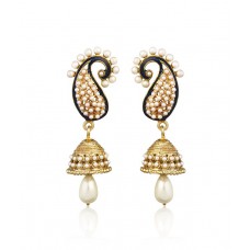 Deals, Discounts & Offers on Earings and Necklace - Zaveri Pearls Multicolor Antique Designer Jhumki Earrings