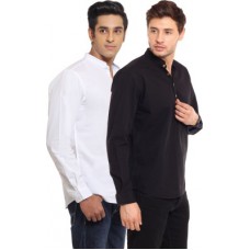 Deals, Discounts & Offers on Men Clothing - i-VOC Solid Men's Straight Kurta