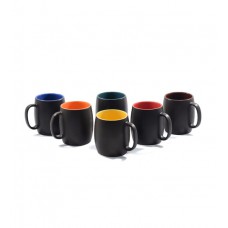 Deals, Discounts & Offers on Home & Kitchen - Cdi Dholak Shaped Stoneware 250 ML Mugs - Set of 6 @ Rs299/-