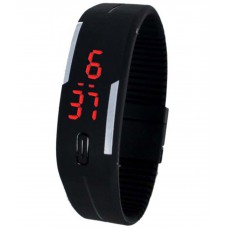Deals, Discounts & Offers on Men - Awesome Black Dial Rubber Digital Watch