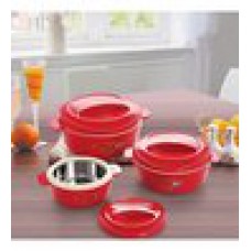 Deals, Discounts & Offers on Kitchen Containers - Cello Alpha Casseroles Gift Set - 3 Pcs offer