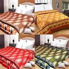 Deals, Discounts & Offers on Home Decor & Festive Needs - Homezaara Combo Pack Of 4 Double Bed Ac Blanket Cum Bed Sheet 