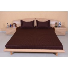 Deals, Discounts & Offers on Home Appliances - Flat 58% offer on Ctm Textile Mills Satin Striped Double Bedsheet