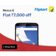 Deals, Discounts & Offers on Mobiles - Nexus 6 - Flat Rs. 7000 Off