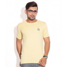 Deals, Discounts & Offers on Men Clothing - Jack & Jones Yellow Cotton T-Shirt